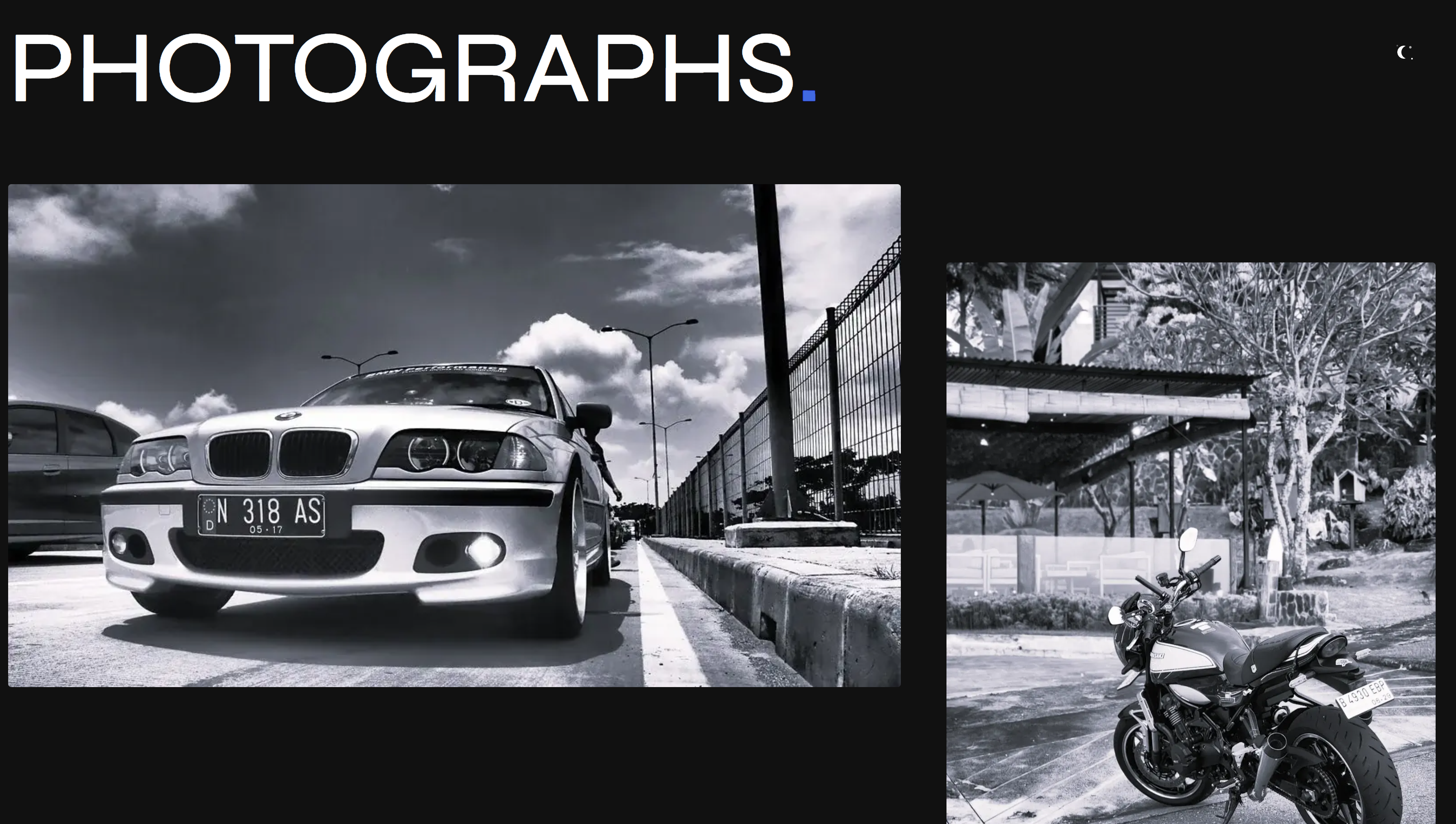Asymmetric photograph spread